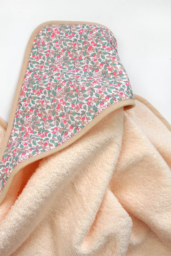 Cape de bain bébé Liberty Nina - Vanille Coton