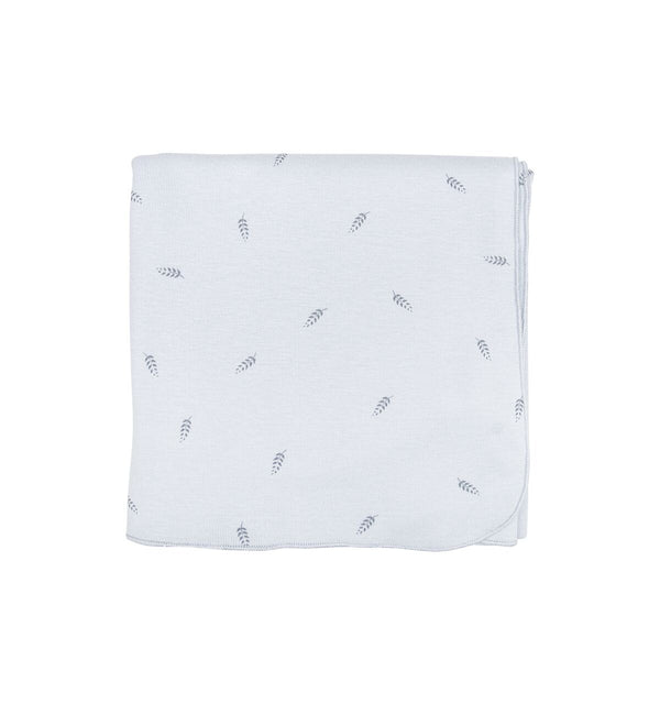Couverture bébé épis bleu - Vanille Coton