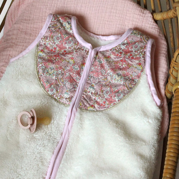 Gigoteuse Liberty et polaire Alba - Vanille Coton