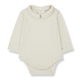 Body à pois avec col « Marisa » - Vanille Coton