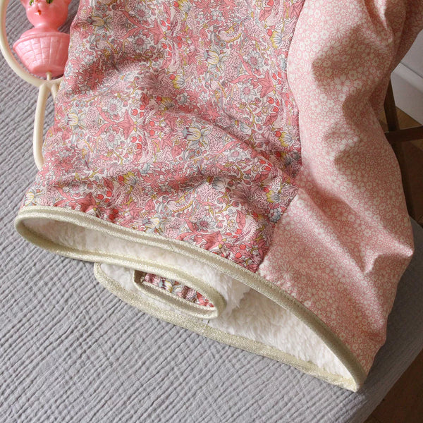 Couverture bébé polaire Liberty Alba - Vanille Coton