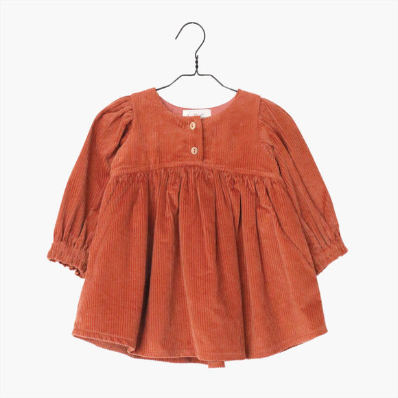 Robe en velours côtelé MELLIE - Vanille Coton