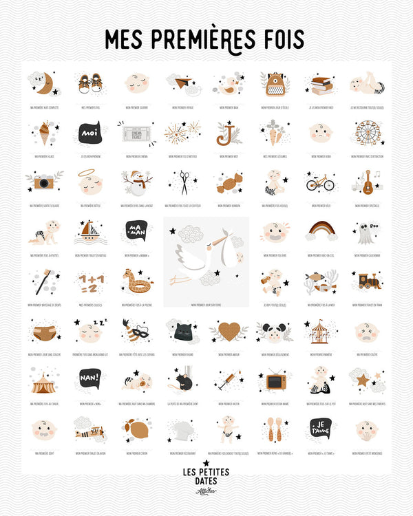 Affiche « Mes premières fois » - Vanille Coton