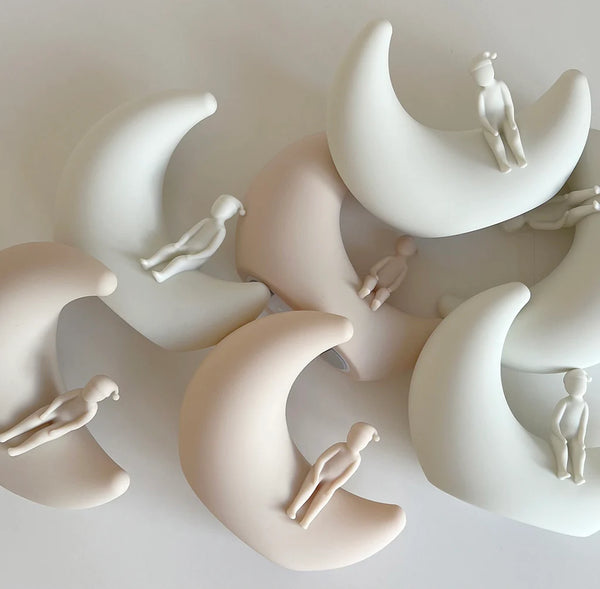 Veilleuse « dans la lune » - Vanille Coton