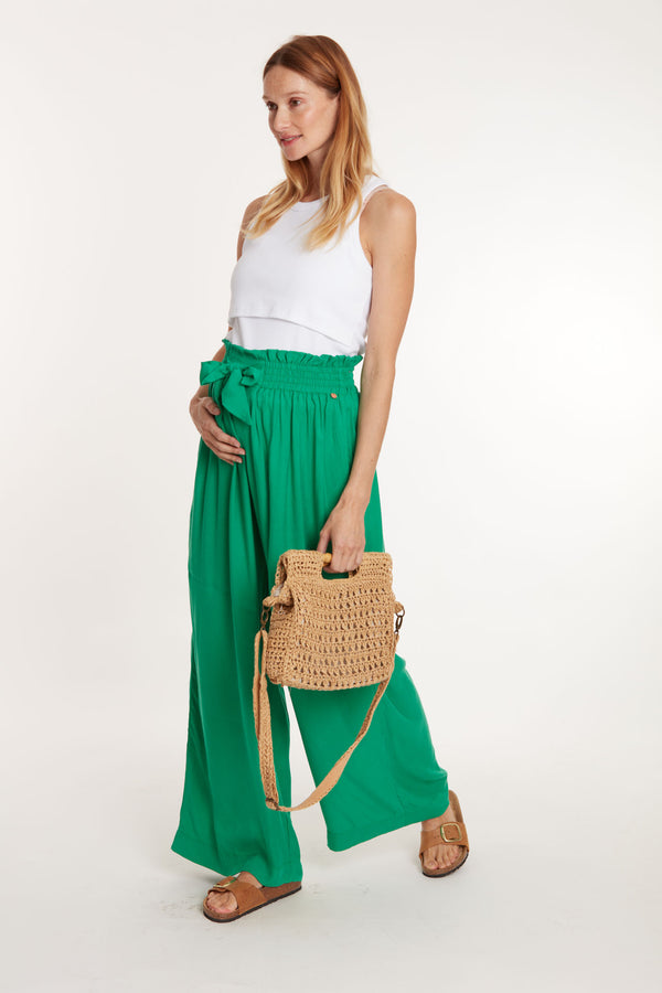 Pantalon de maternité Sahel - Vanille Coton