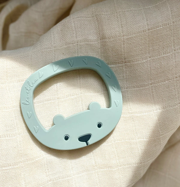 Anneau de Dentition ours - Vanille Coton