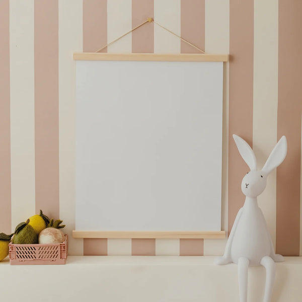 Barrettes porte affiche A4 - Vanille Coton