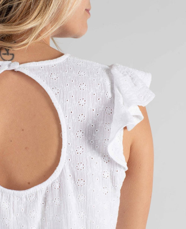 Haut « papillon » de grossesse et d’allaitement Suzanne - Vanille Coton