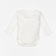 Body col à volant blanc cassé - Vanille Coton