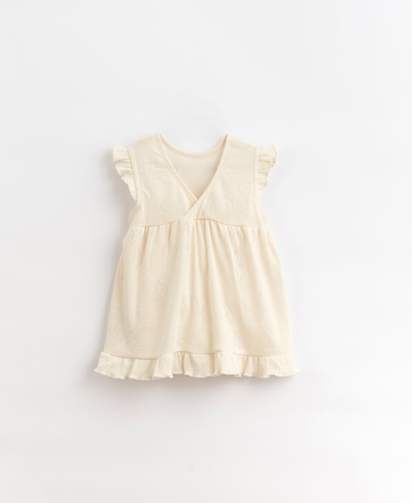 Robe ajourée - Vanille Coton