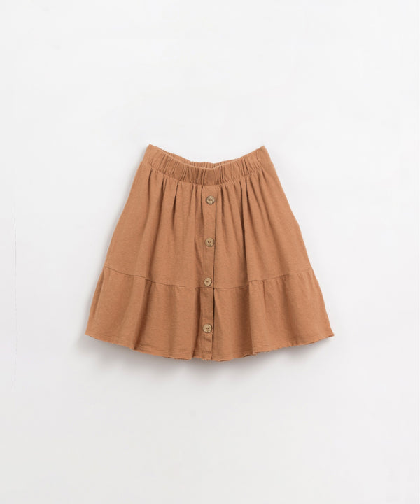 Jupe taille élastique - Vanille Coton
