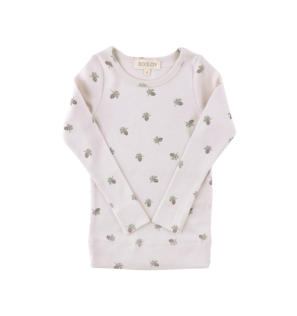 Pyjama 2 pièces pomme de pin - Vanille Coton