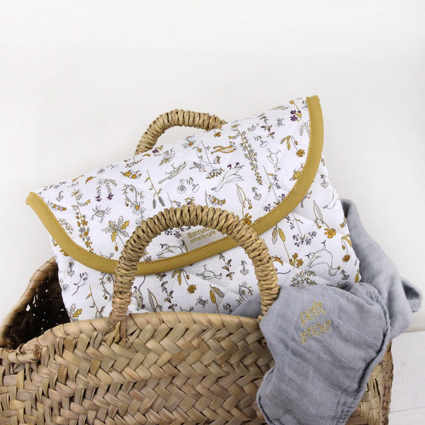 Matelas à langer de voyage Camille - Vanille Coton