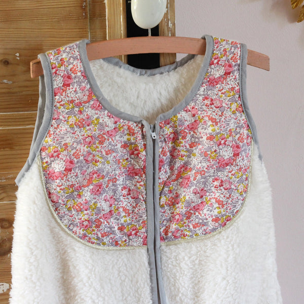 Gigoteuse Liberty et polaire Clara - Vanille Coton