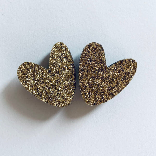 Pin's coeurs pailletés à partager - Vanille Coton