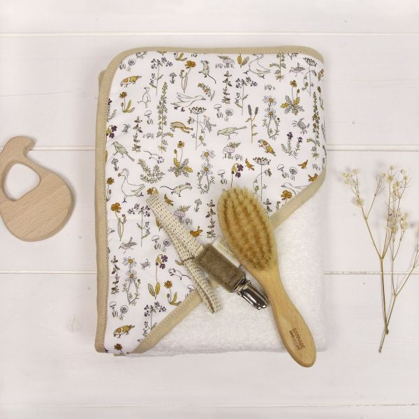 Cape de bain bébé Liberty Camille - Vanille Coton