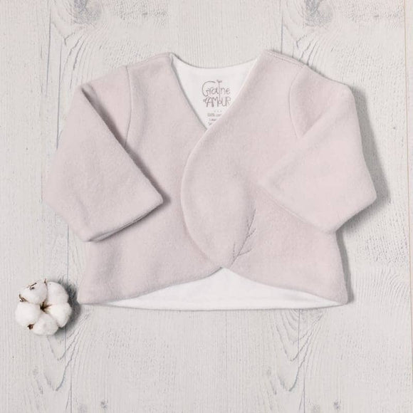 Brassière coton BIO doublée polaire - Vanille Coton