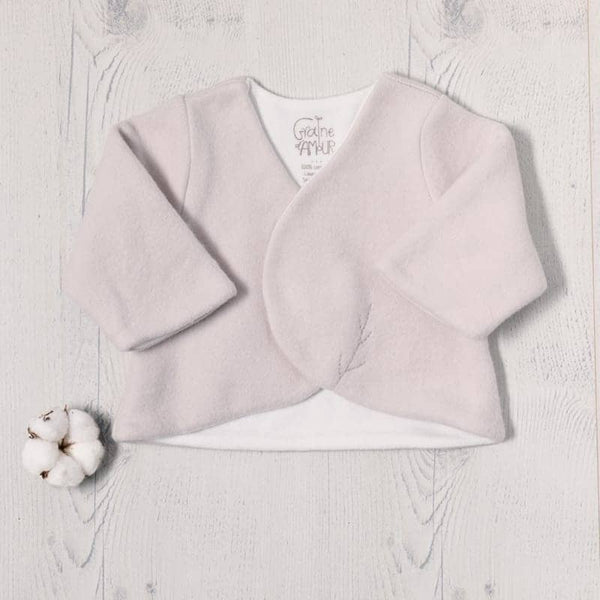 Brassière coton BIO doublée polaire - Vanille Coton