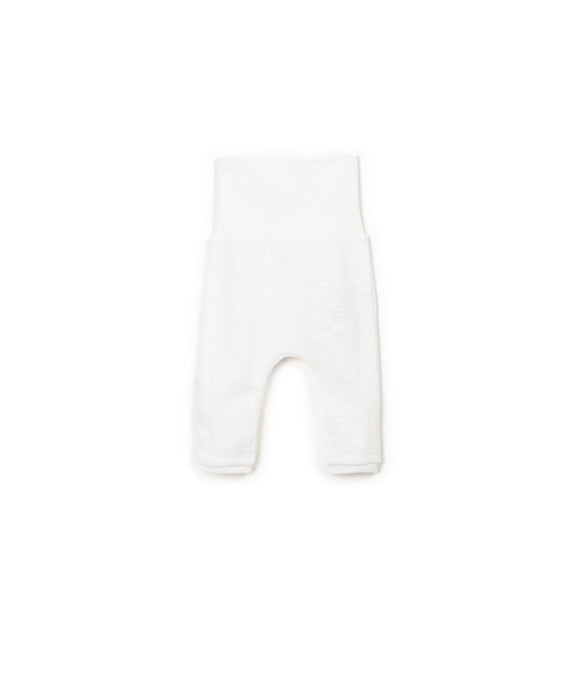 Legging large élastique blanc - Vanille Coton