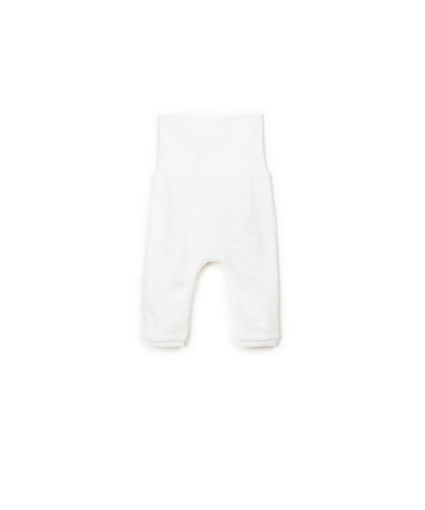 Legging large élastique blanc - Vanille Coton