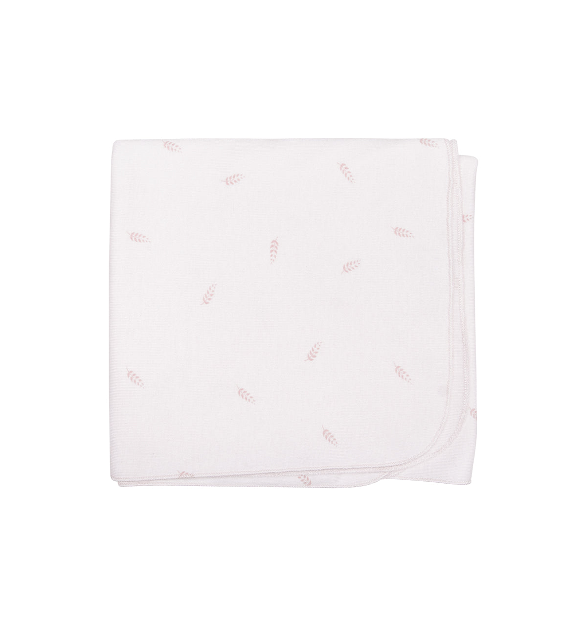 Couverture bébé épis rose clair - Vanille Coton