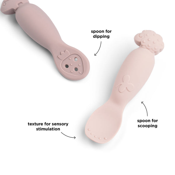 Cuillères pré-remplies d’apprentissage - Vanille Coton