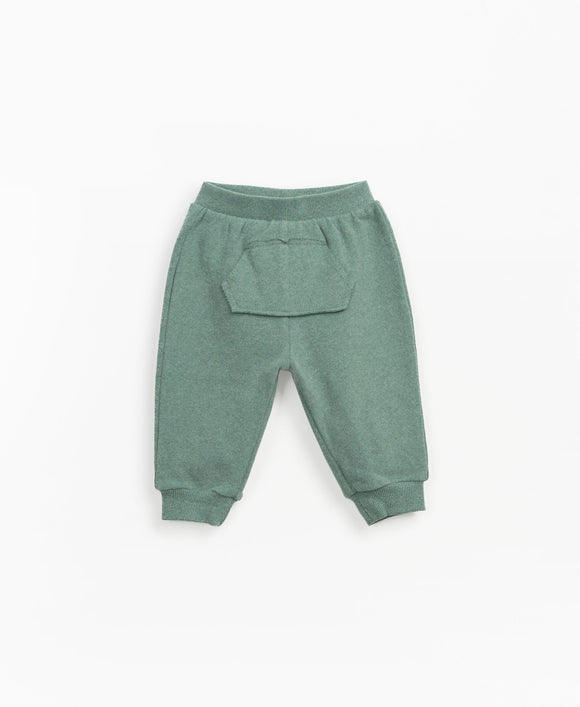 Pantalon à poche kangourou - Vanille Coton