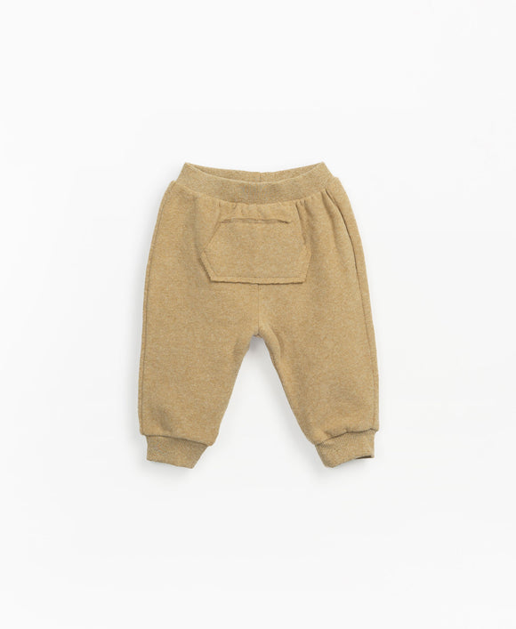 Pantalon à poche kangourou - Vanille Coton