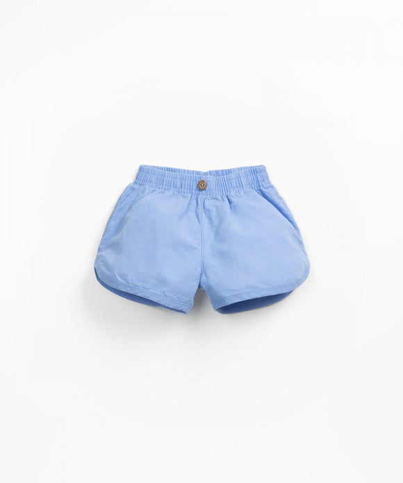 Short lin bleu - Vanille Coton