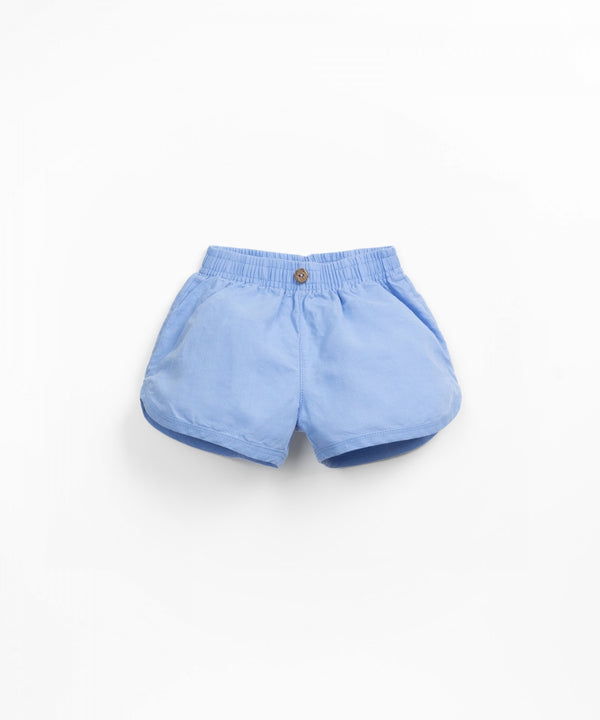 Short lin bleu - Vanille Coton