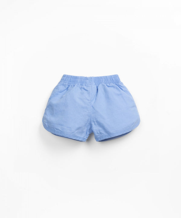 Short lin bleu - Vanille Coton