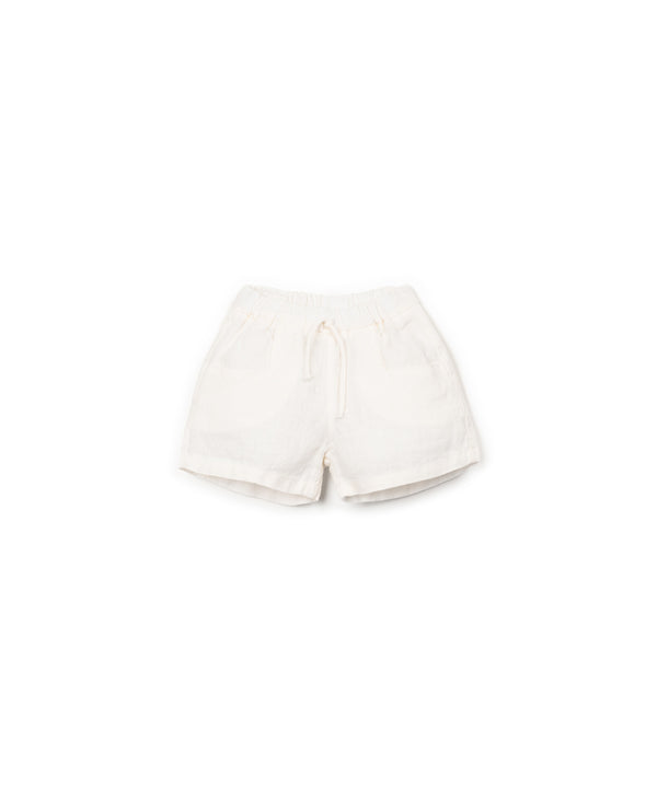 Short en lin blanc - Vanille Coton