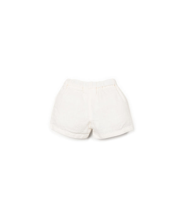 Short en lin blanc - Vanille Coton