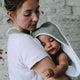 Tablier de bain bébé vert sauge - Vanille Coton