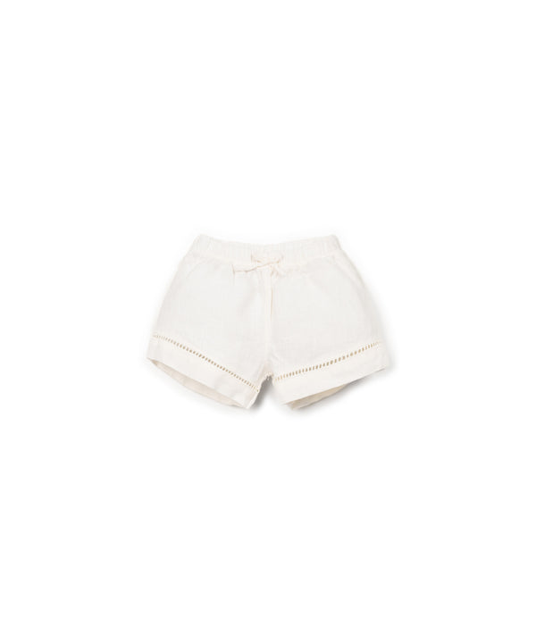 Short en lin fille - Vanille Coton