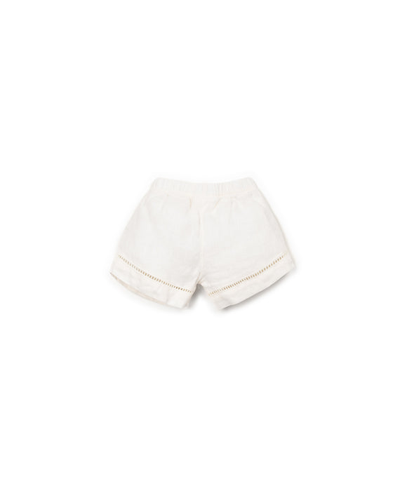 Short en lin fille - Vanille Coton