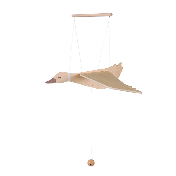 Mobile Oie volante - Vanille Coton