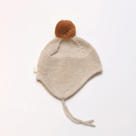 Bonnet bébé RILEY - Vanille Coton