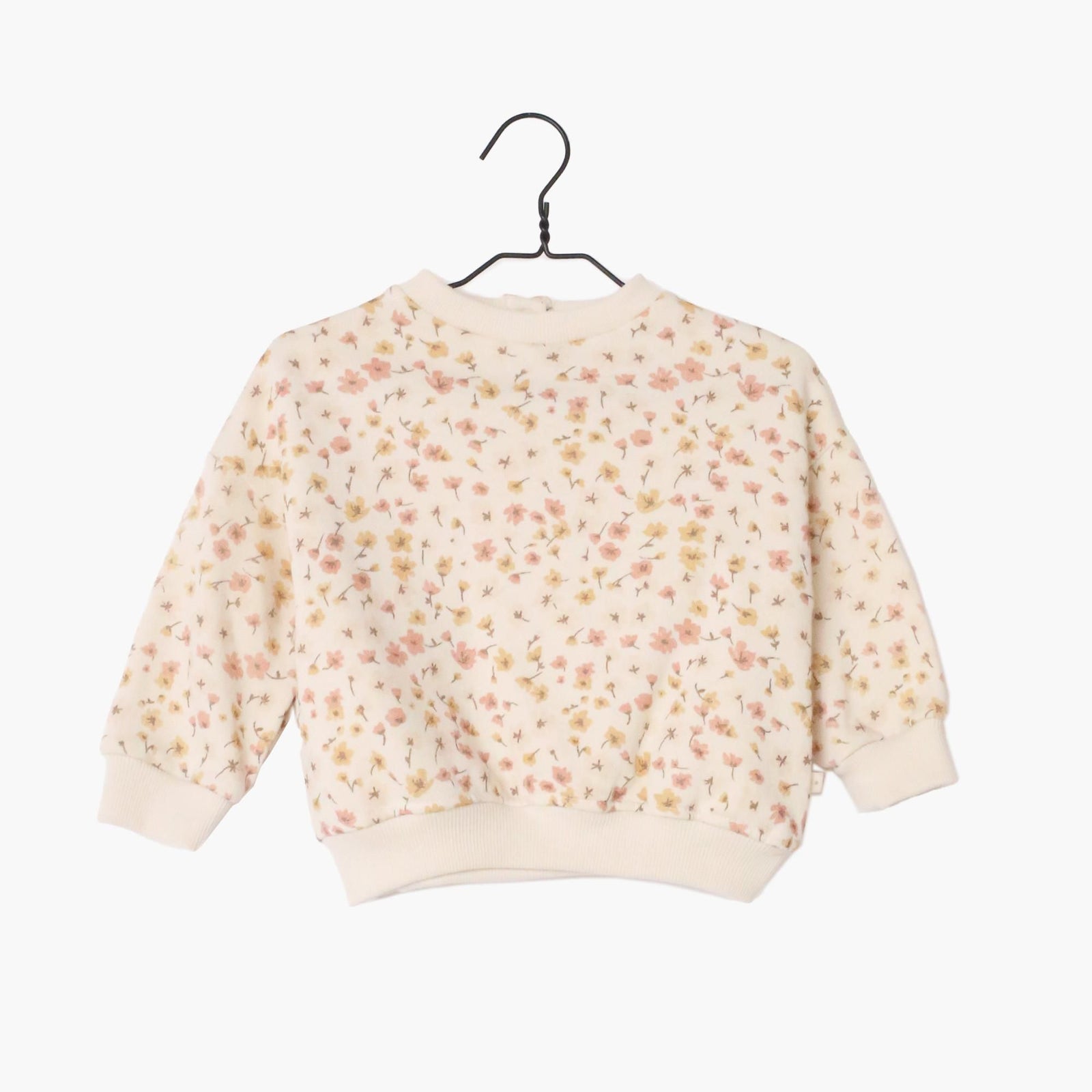 Sweat en molleton SOAN Fleuri - Vanille Coton