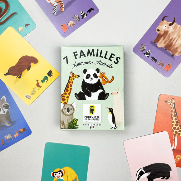 Jeu de 7 familles des animaux - Vanille Coton