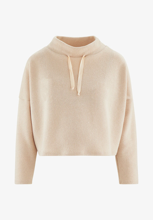 Sweat court de maternité et d'allaitement Sweet Home - Vanille Coton