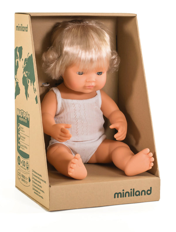 Poupée Miniland 38cm - Vanille Coton