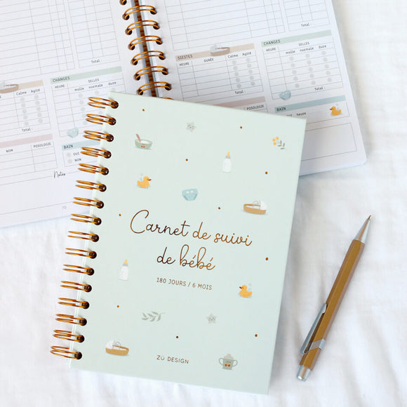Carnet de suivi de bébé (6 mois) - Vanille Coton