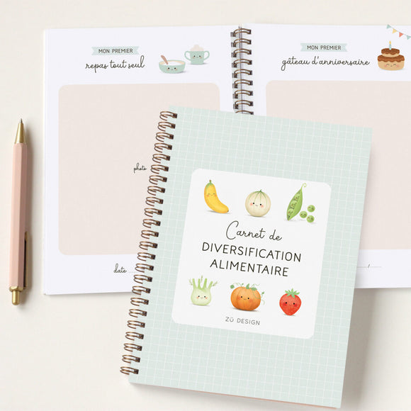 Carnet de diversification alimentaire - Vanille Coton