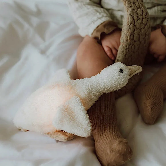 Peluche lumineuse oie blanche - Vanille Coton
