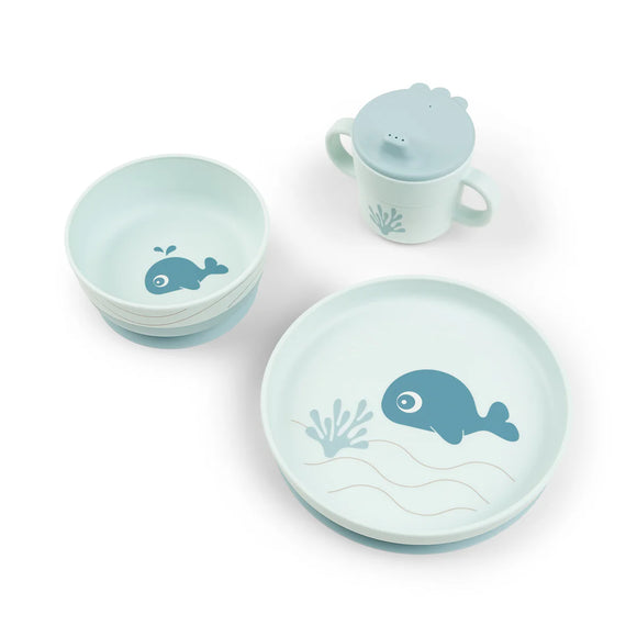 Coffret repas baleine - Vanille Coton