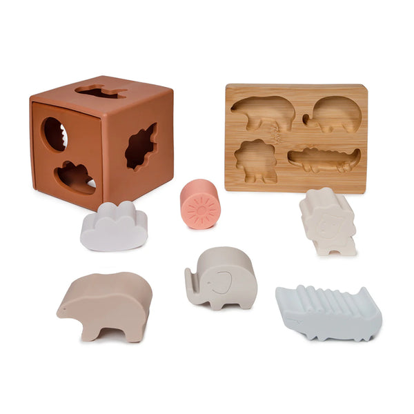 Cube d’activité 3 en 1 - Vanille Coton