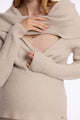Pull de grossesse et d'allaitement KIM - Vanille Coton