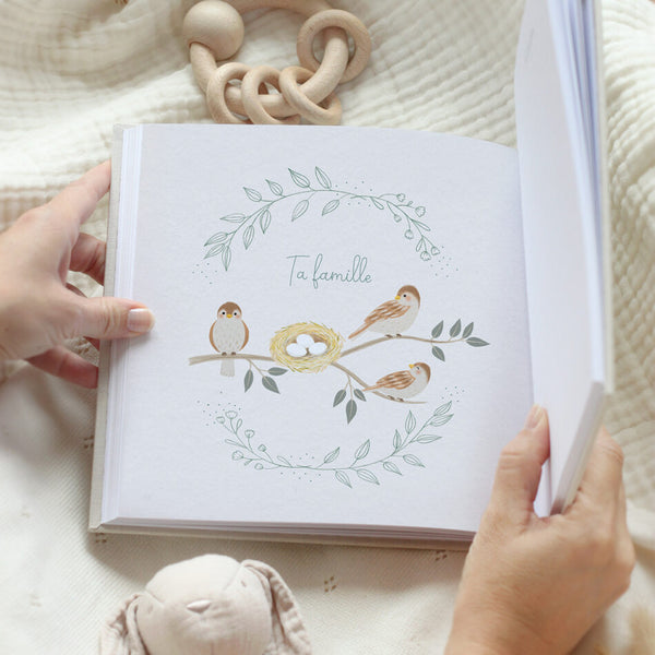 Livre souvenirs de bébé 1ère année - Vanille Coton