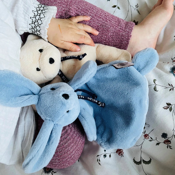 Doudou plat lapin dorlotin - Vanille Coton